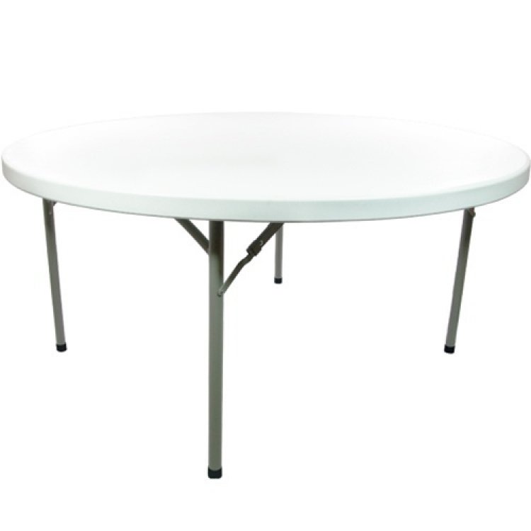 4' Plastic Round Folding Table