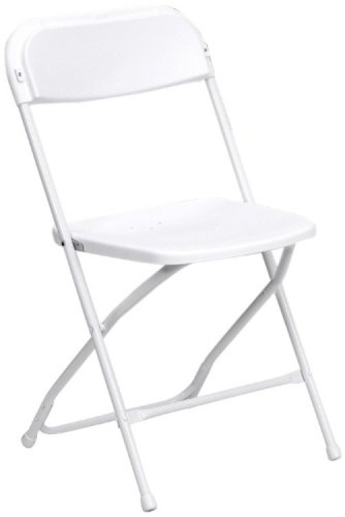 White Metal Folding Chair