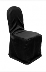 Banquet Chair Cover - Black Polyester Chair Covers