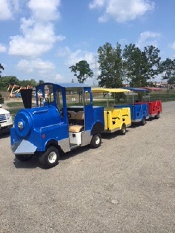 Trackless Train w/ Roofed Carts