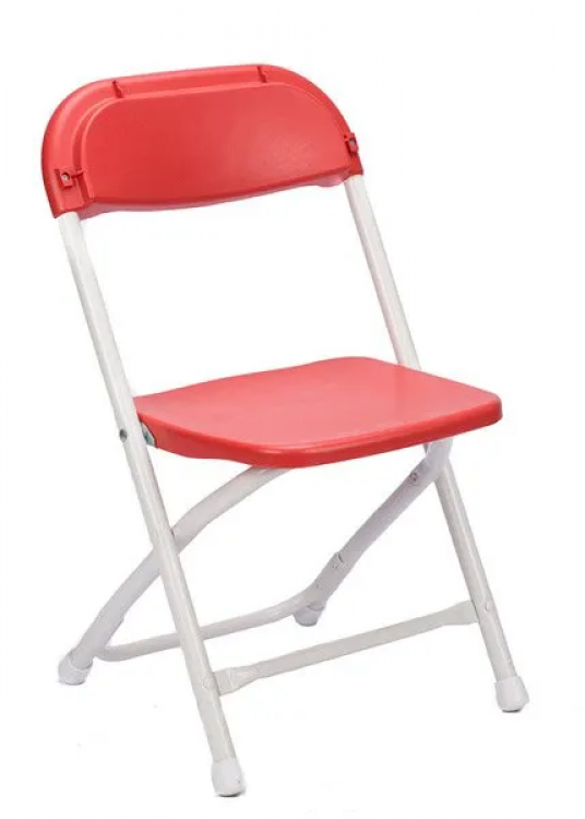 Red Folding Metal Chairs